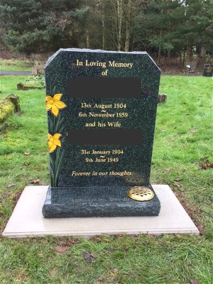 Gravestone in Warwick